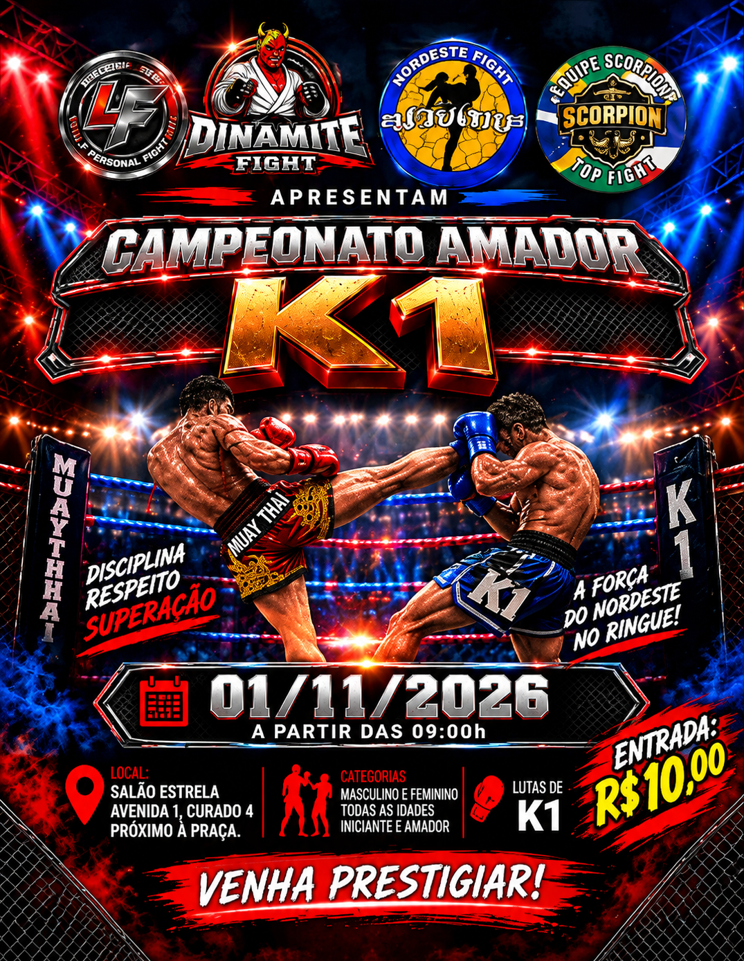 Dinaminte Fight - Campeonato Amador K1